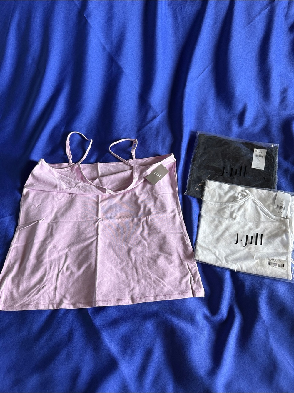 J. Jill Light Pink Spaghetti Strap Tank